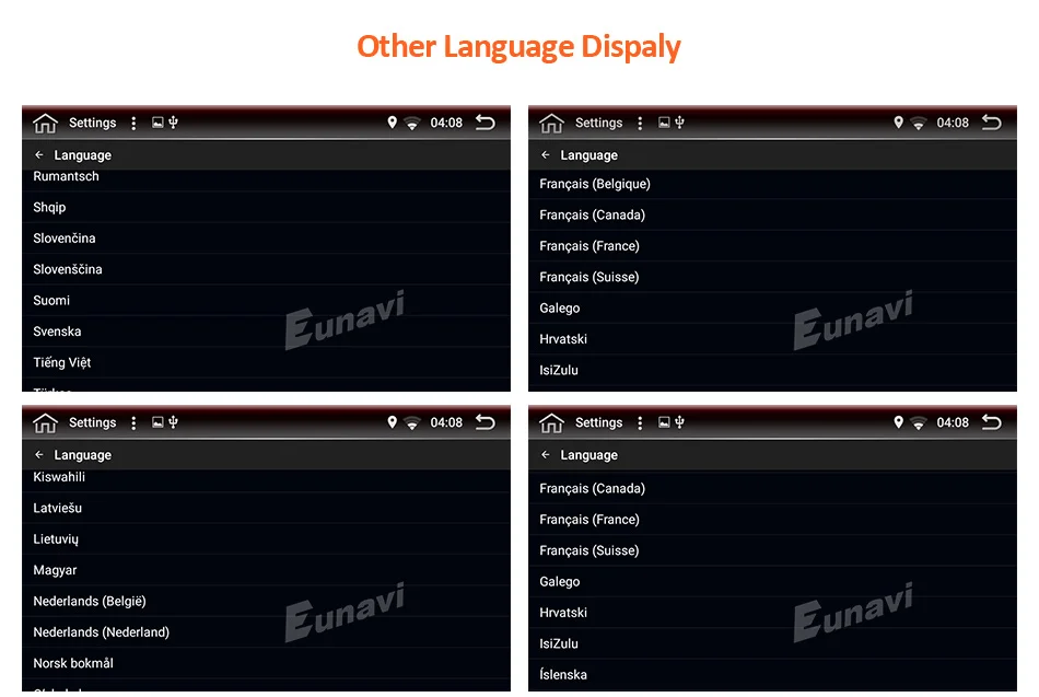 Eunavi 7 ''Универсальный 1 din Android 9,0 мультимедийный четырехъядерный автомобильный dvd-плеер gps Wifi радио стерео BT 2 Гб ram 32 ГБ rom SWC RDS CD