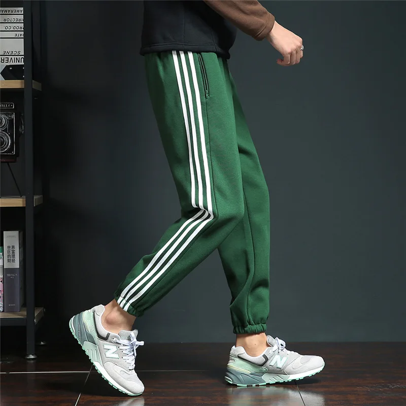 2018 весенние повседневные штаны с карманами в полоску стиле хип хоп мужские