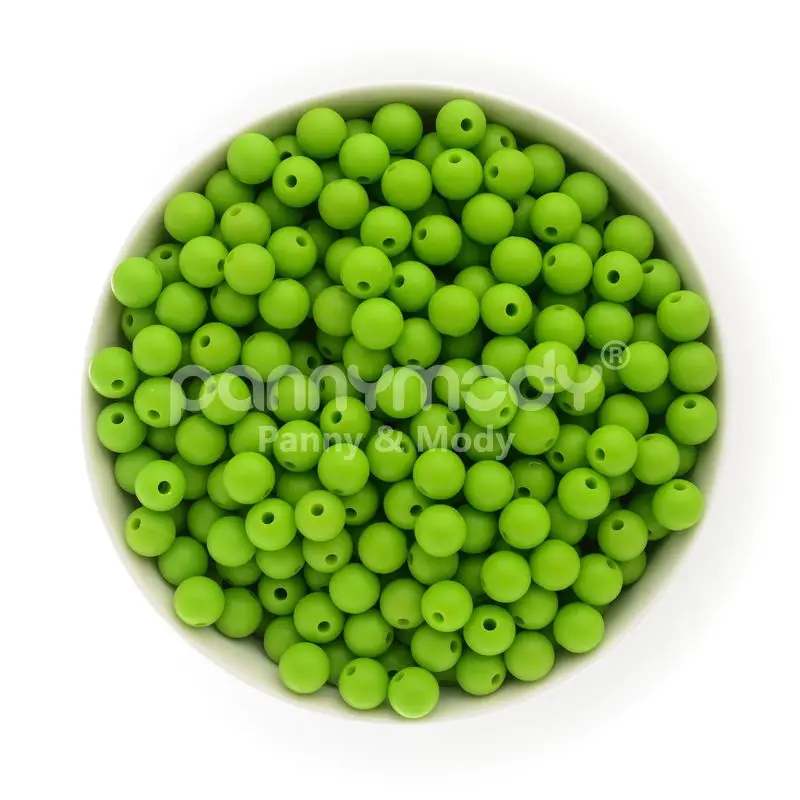 Panny & Mody 10 pcs Silicone Beads 9mm Round Perle Dentition Baby Teething for Jewelry Making Toys | Мать и ребенок