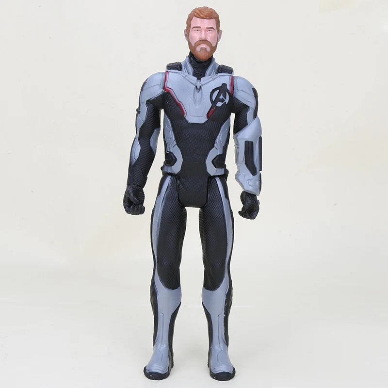 30 см игрушки Marvel Мстители 4 эндигра Человек-паук танос Халк ПВХ Фигурка Железный человек Капитан Америка Черная пантера фигурка-модель - Цвет: new black thor opp