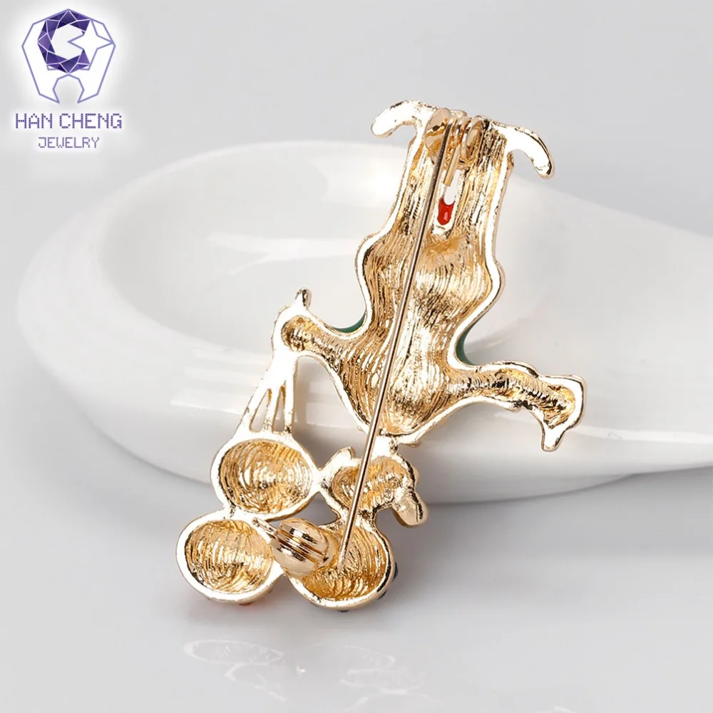 Han Cheng модная эмалированная брошь клоуна в виде драгоценного камня