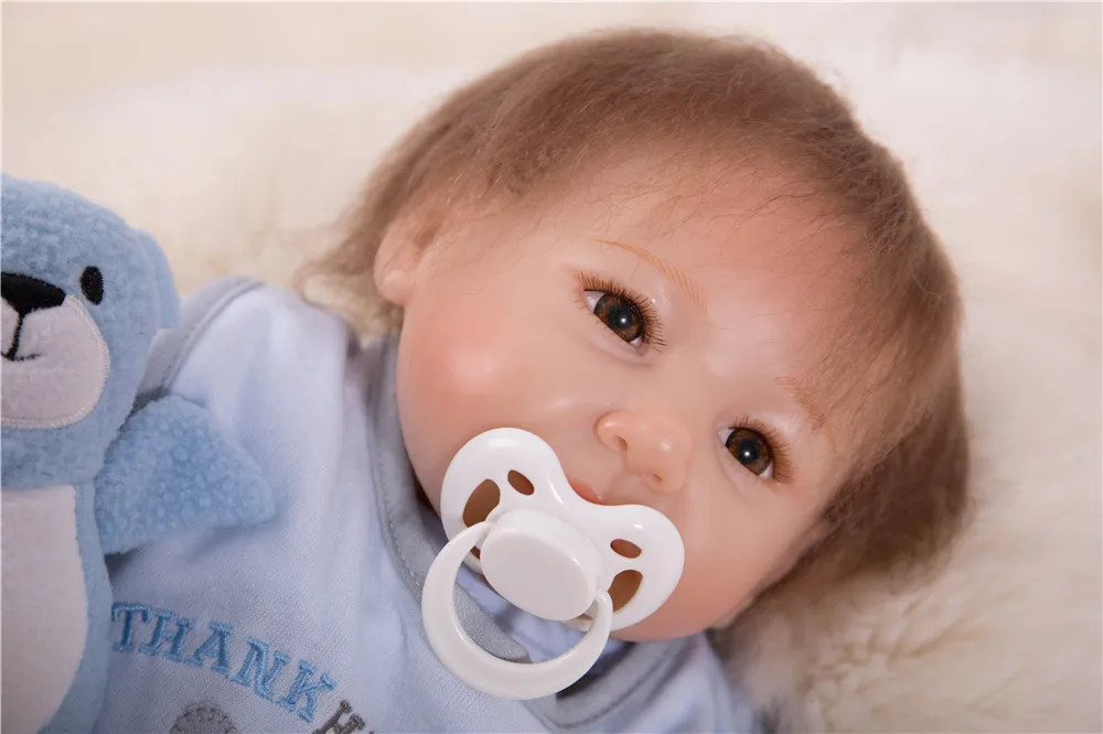 45 5 см милая кукла новорожденные младенцы Мягкие силиконовые куклы reborn baby vivid can sit