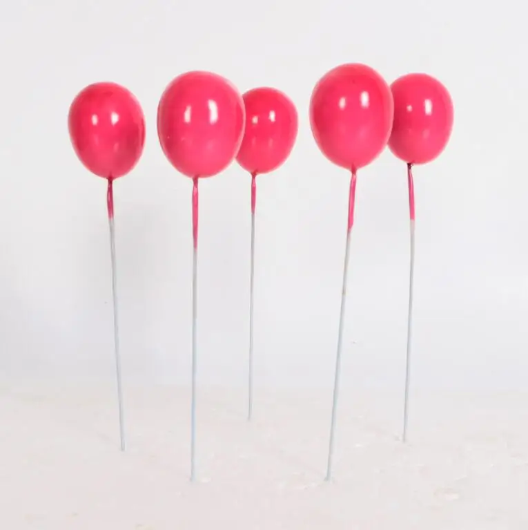 5pcs rose red Розовый голубой Единорог торт Топпер облако горячий воздушный шар Фламинго флажки для торта День рождения свадьбы украшения детский Душ Поставки - Цвет: 5pcs rose red