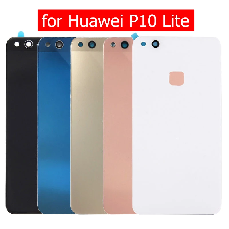 Стеклянная задняя крышка батарейного отсека для huawei P10 Lite стеклянная панель Задняя крышка корпуса для huawei Nova Lite запасные части с клеем 3m