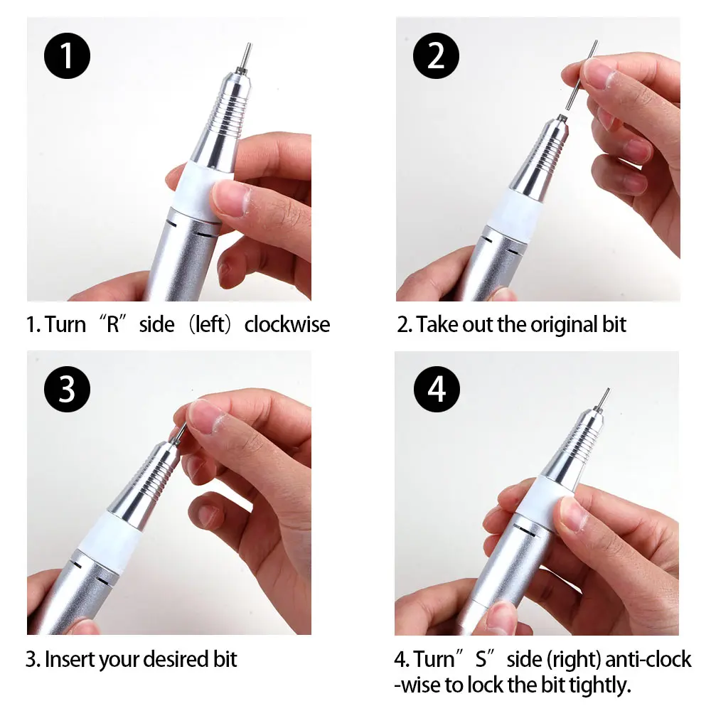 Профессиональная дрель для ногтей набор инструментов маникюра шлифовальные
