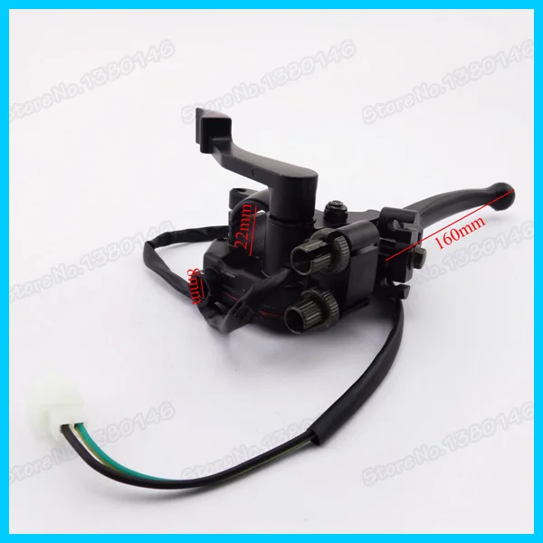 Трос дроссельной заслонки и двойной тормозной рычаг с большим пальцем