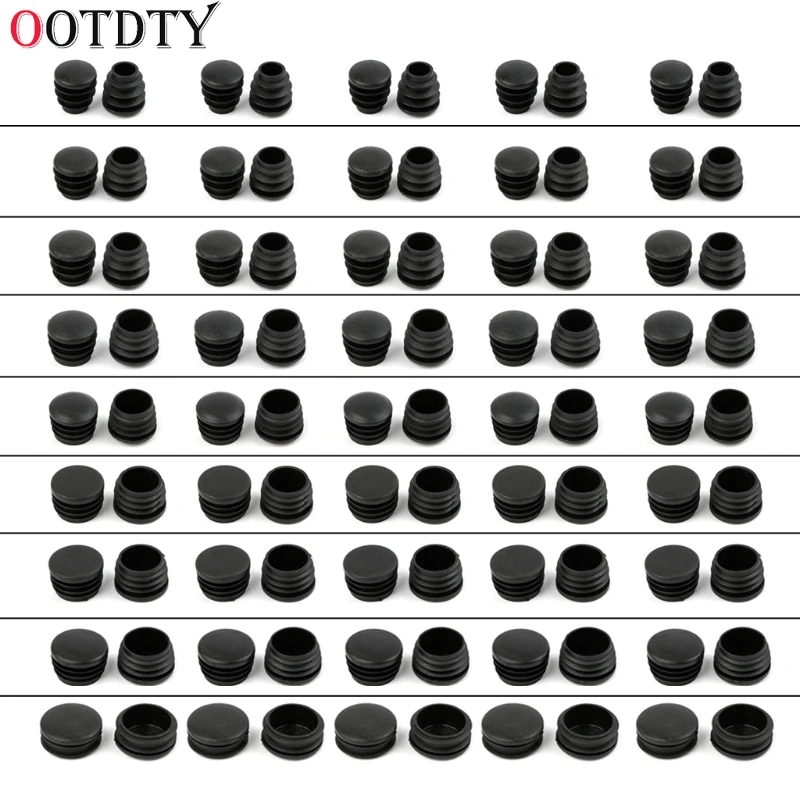 OOTDTY 10 шт. черные пластиковые ножки для мебели разъем заглушка конец Кепки Bung