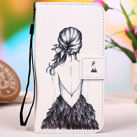 Новый Мультфильм Картина Бумажник Флип PU Кожа Специальный Крышка case Для DNS S4508