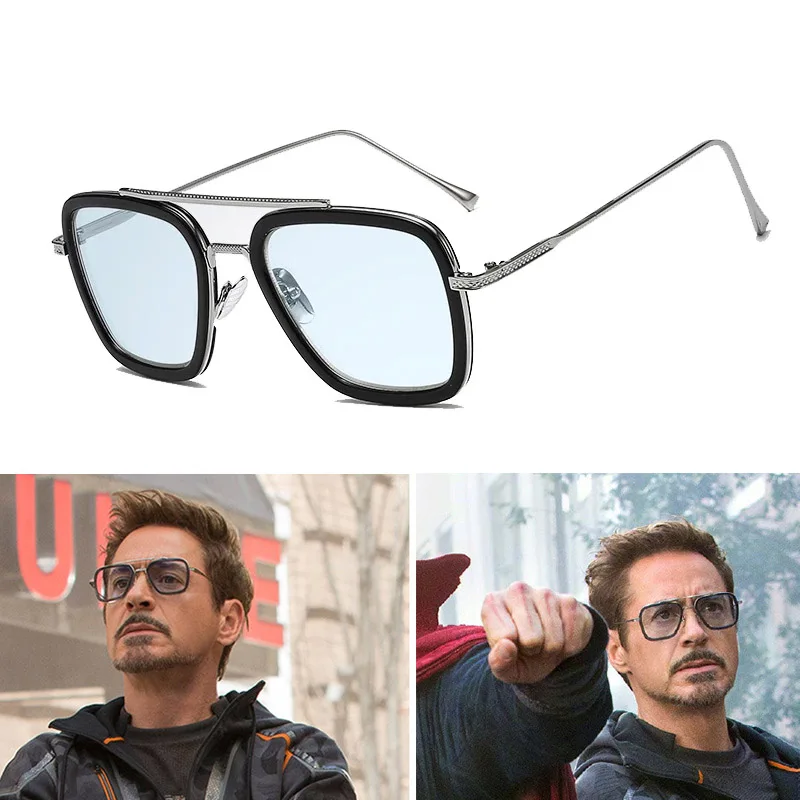 Мстители Человек паук Tony Stark солнцезащитные очки для мужчин стиль полета