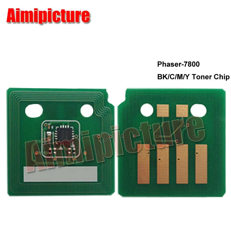 Тонер чип для Xerox 106R01573 106R01570 106R01571 106R01572 7800 тонер BK C M Y 1 комплект 4 шт./лот|Чип
