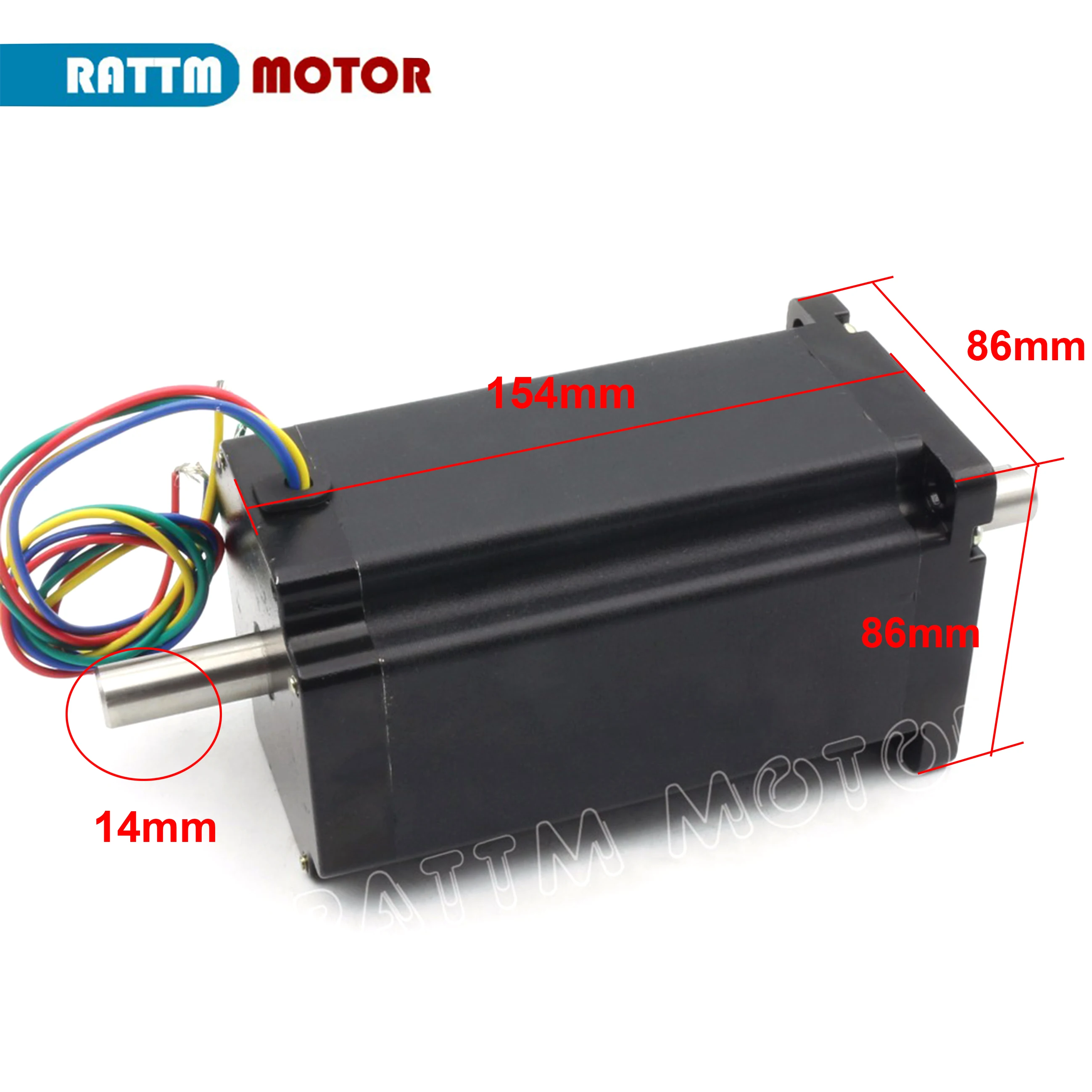 CNC 4 оси комплект Nema34 шаговый двигатель 1600 oz-in(Dul вал) 154 мм 5A+ CW8060 80VDC 6A драйвер двигателя+ 145A 6 Axis MACH3 плата