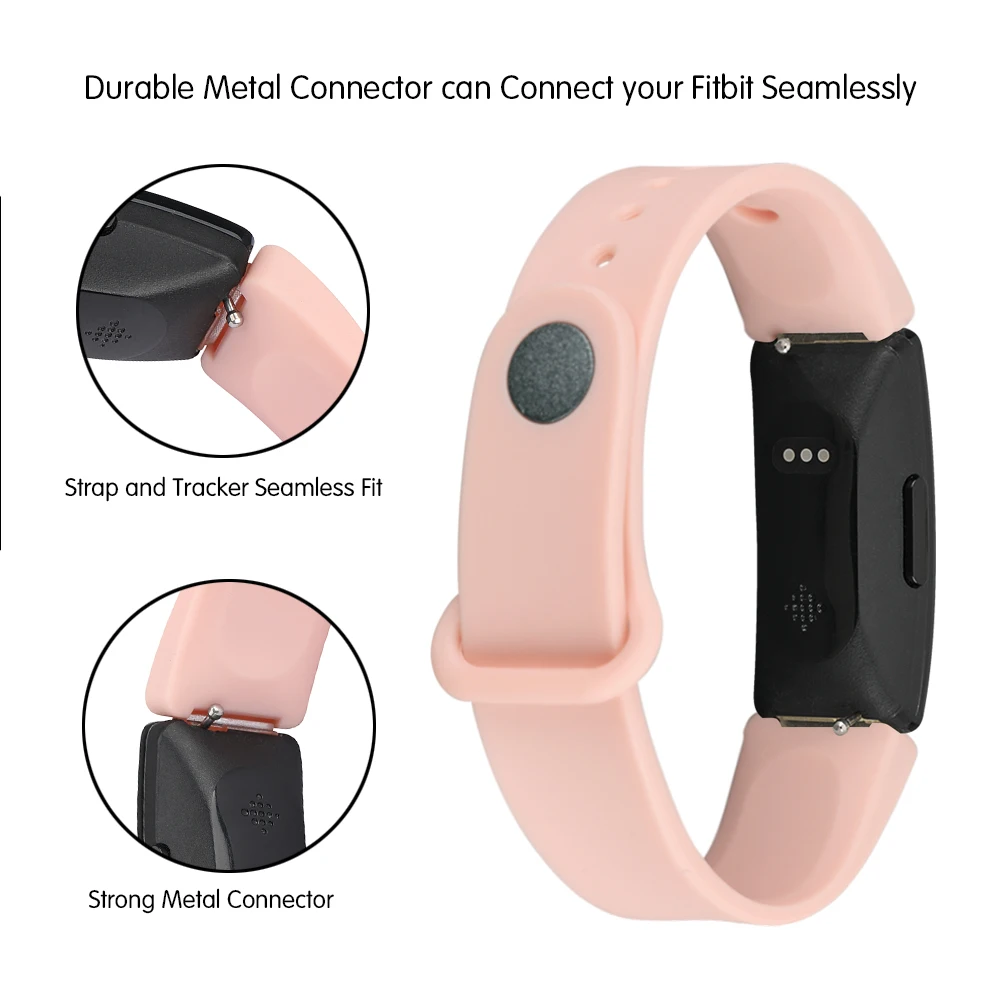 Для Fitbit Inspire HR ремешок мягкий силиконовый Смарт-часы Браслет для Fitbit Inspire аксессуары маленький большой