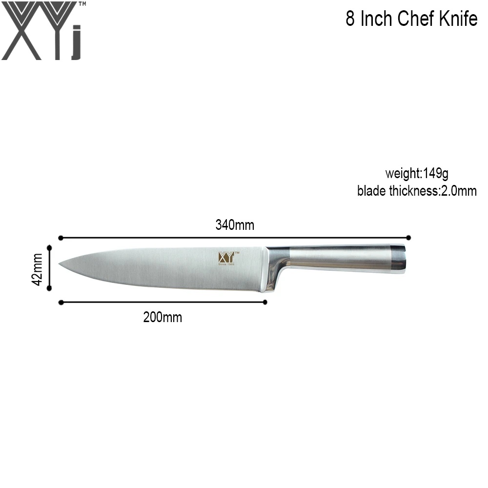 XYj 6 шт. кухонная утварь 3 5 &quot5&quot 7 &quot8&quot 8 кухонный нож бесшовные сварочные ножи из