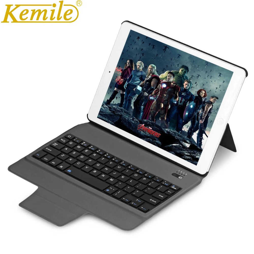 Kemile ультра тонкий умный Bluetooth клавиатура чехол для iPad 2 3 4 с подставкой Чехол авто