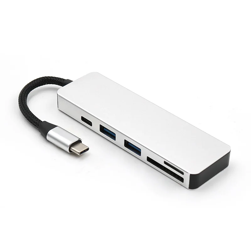 4 in 1 Type-C splitter to Micro SD/TF Card/Fast Charging/USB 3.0 Camera reader HUB otg Adapter Connector For MacBOOK Pro Samsung
