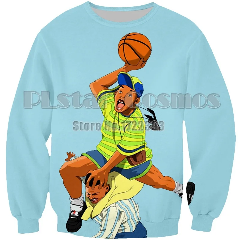 color as the picture PLstar Cosmos брендовый женский/мужской пуловер с 3d принтом Fresh Prince of Bel Air Will Smith, толстовка с принтом, топы с вязаными воротниками с длинными рукавами - Цвет: color as the picture