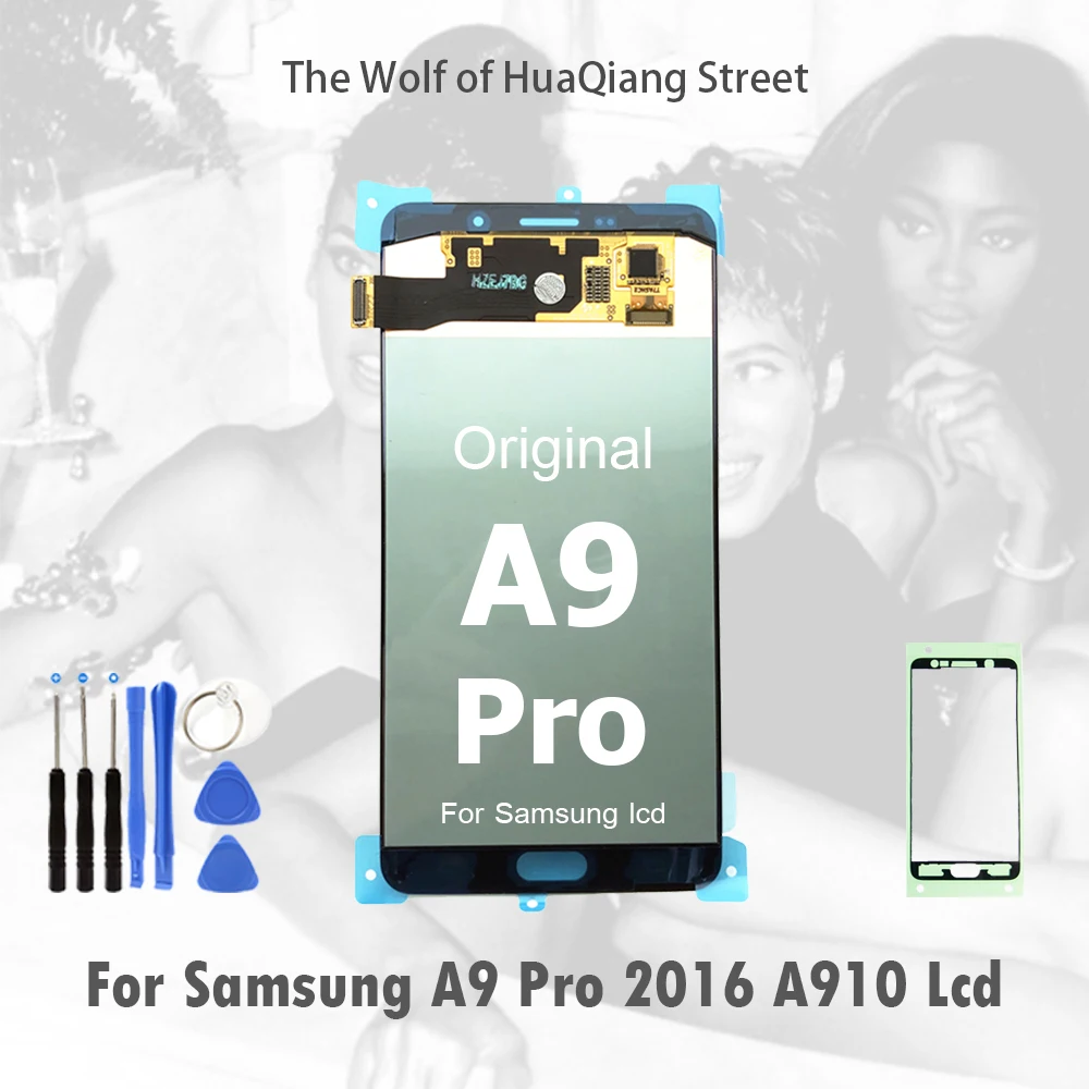 Оригинальный AMOLED дисплей для samsung Galaxy A9 2016 Pro A910 SM A9100 ЖК сенсорный экран