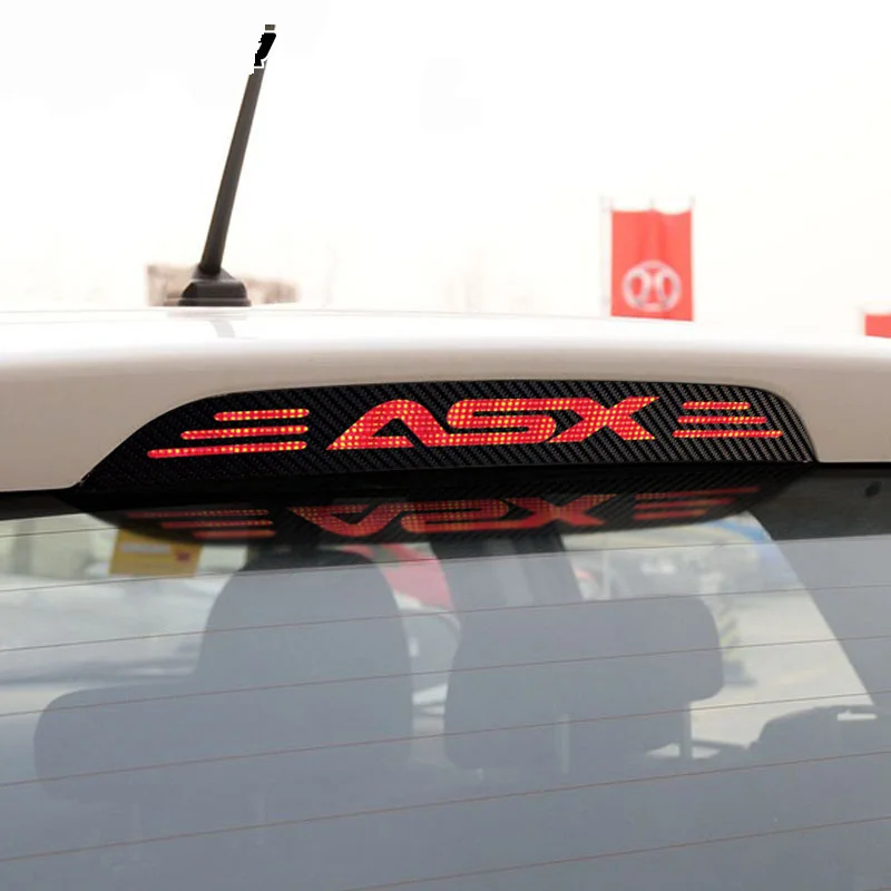 Полые углеродного волокна тормозной лампы крышки декоративные теги для mitsubishi ASX