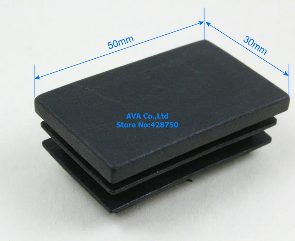 20 штук 30x50 мм прямоугольная пластиковая вставка крышка трубка заглушка |