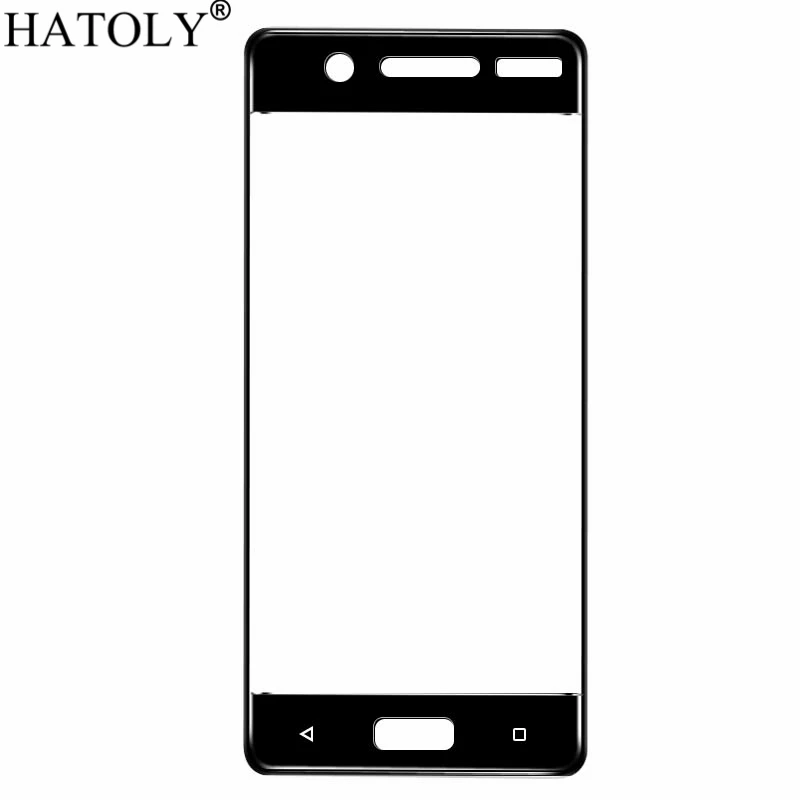 2 шт закаленное стекло для Nokia 5, Защита экрана для Nokia 5, полное покрытие для Nokia 5 TA-1008 TA-1030, 3D пленка с закругленными краями HATOLY