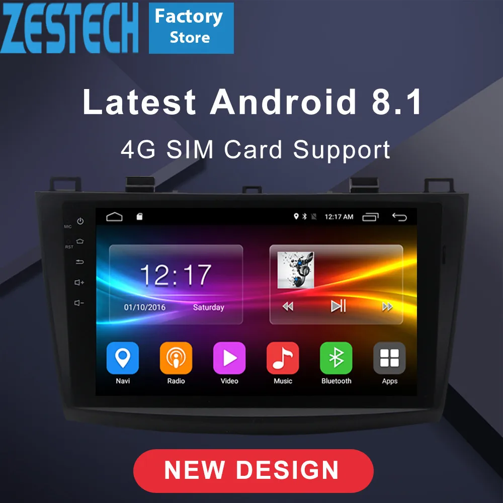 9 &quotandroid 1 din автомобиль радио dvd GPS плеер для Mazda 3 Axela в Dasd головного устройства