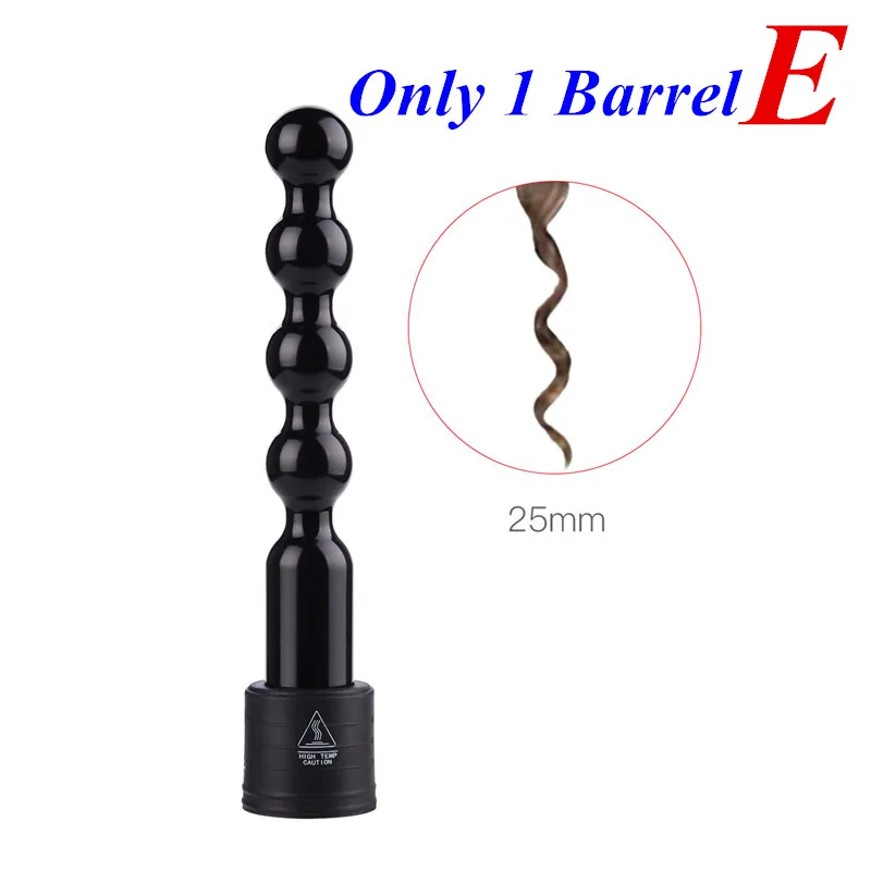 Only 1 Barrel E 8 видов волос кулер роликовые аксессуары 9-32 мм щипцы для завивки палочка Вэйвер Турмалин Керамика Профессиональный парикмахерский инструмент для укладки волос 35 - Цвет: Only 1 Barrel E