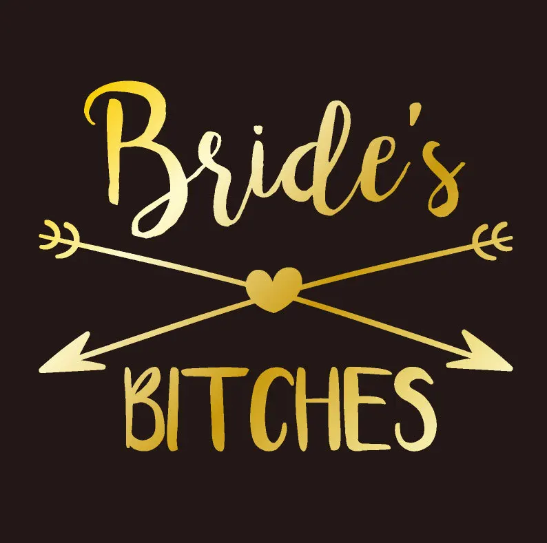 T14 5 штук в партии команда надпись «Bride Tribe» жениха с принтами "Отряд наклейки для временных татуировок забавные Свадебные душ Временные татуировки девичник Вечерние - Цвет: T14