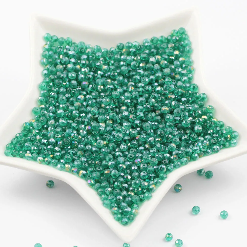 Зеленый Малахит цвета 3*4 мм 100 шт Rondelle Австрия граненый хрусталь бусины Свободные