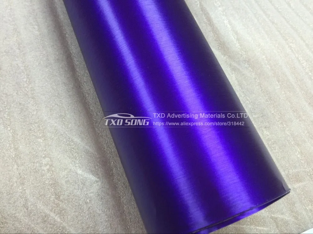 Фиолетовая металлическая матовая хромированная алюминиевая виниловая пленка