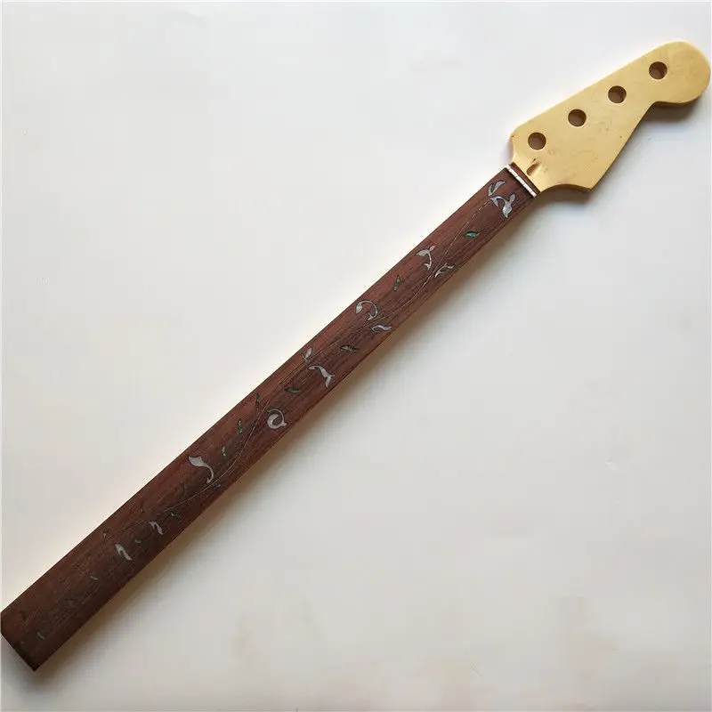 Fretless электрическая бас гитара шеи Замена клен 24 лада Глянцевая Готовая