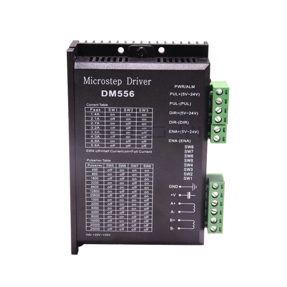 3 шт. DM556 драйвер шаговый двигатель 2 фазы 5.6A для 57 86 шаговый двигатель контроллер цифровой NEMA17 NEMA23 nema34шаговый двигатель