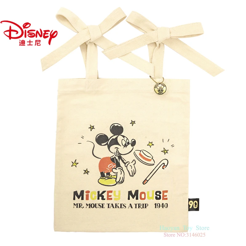 Подлинная disney 90th юбилейное издание Классический Микки многофункциональный простой холст женская сумка холст мода Мумия сумка для девочек