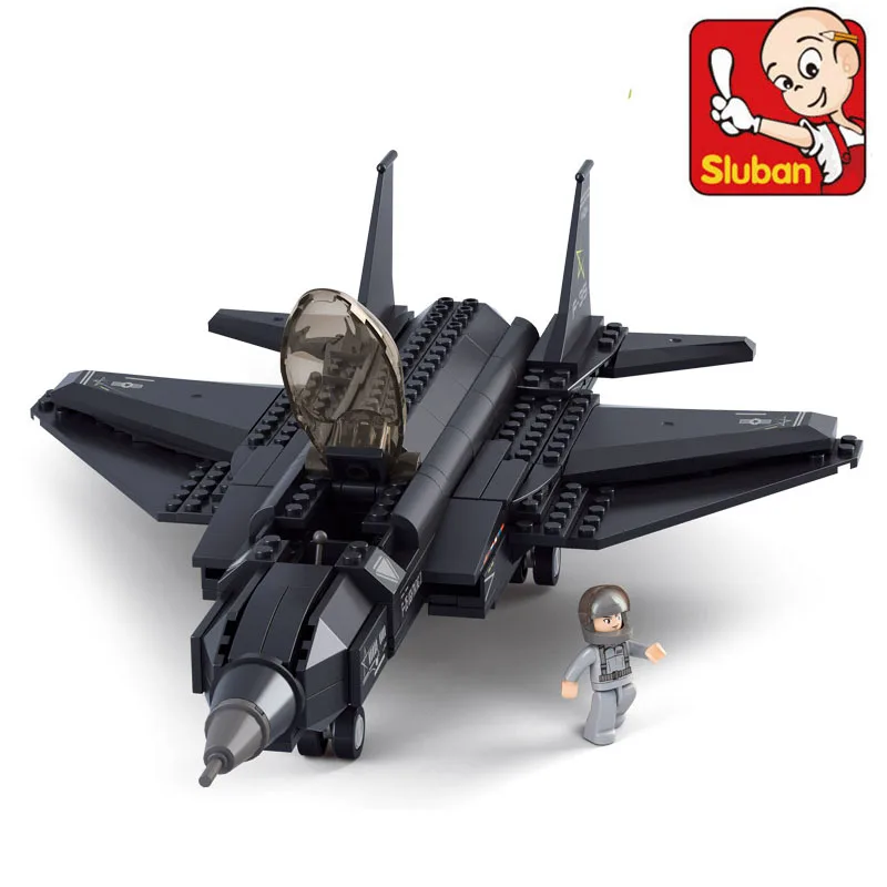 Модель ВВС строительные блоки наборы Сборная модель sluban городская и игрушки