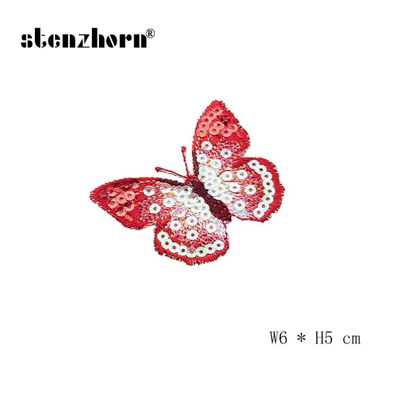 Бабочка патч блестки животных заплаты Костюмы аксессуары | Дом и сад