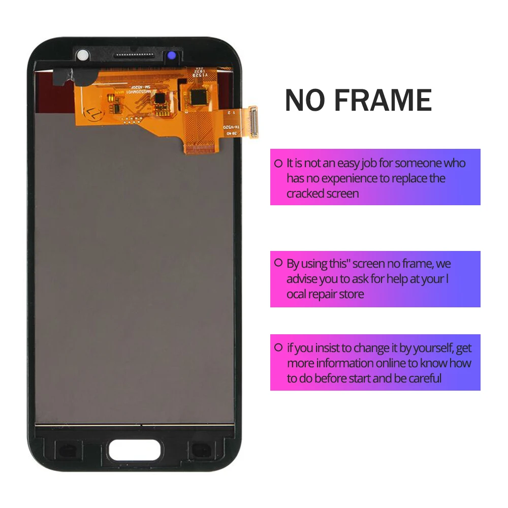 Тест 5,2 ''для Samsung Galaxy A5 A520 SM-A520F ЖК-дисплей сенсорный экран дигитайзер lcd A5 сборка lcd