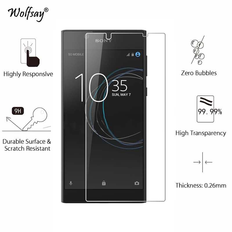 2 шт для стекла sony Xperia L1 защита экрана закаленное стекло G3312 защитная пленка