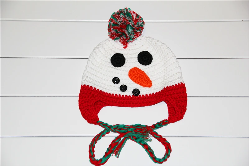 Бесплатная доставка для новорожденных и малышей Вязание крючком шляпы зимние