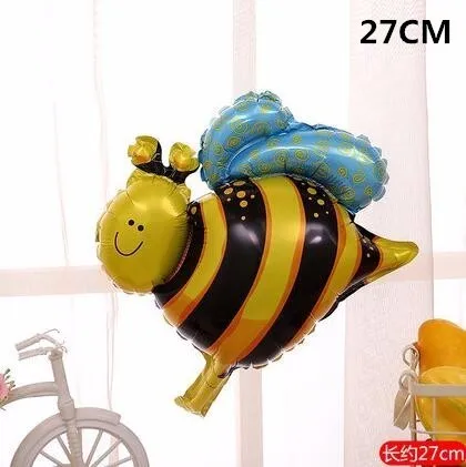 bee 1 шт. большие воздушные шары в форме животных енота и лисы гелиевые воздушные шары животных с днем рождения джунгли вечерние украшения для детей - Цвет: bee