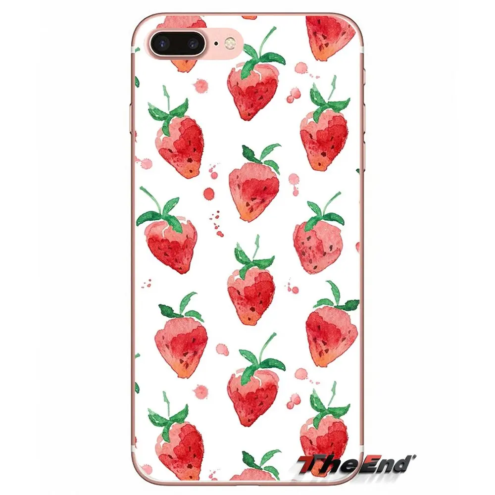 Фрукты Вишня киви арбуз для Samsung Galaxy S2 S3 S4 S5 MINI S6 S7 edge S8 S9 Plus Note 2 3 4 5 8 Coque Fundas