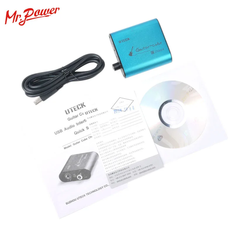 Uteck гитарный куб ASIO USB-аудио интерфейс (DI) пригодный для мягкой (гитара Rig JamVOX AmpITube) -