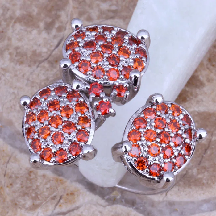 Красивый красный, гранатовый, серебряное кольцо с покрытием Размер 6/7/8/9 E253