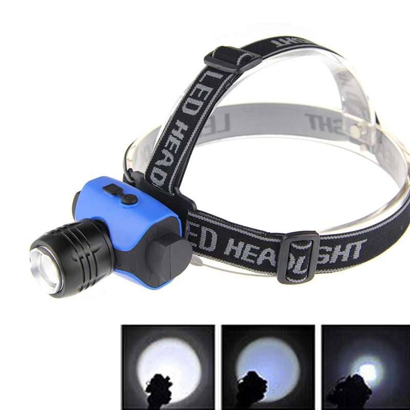PANYUE Wholesale 10PCS LED Headlamp Built-in 2000mAh Battery Rechargeable Zoomable Waterproof Super Bright Q5 LED Headlight