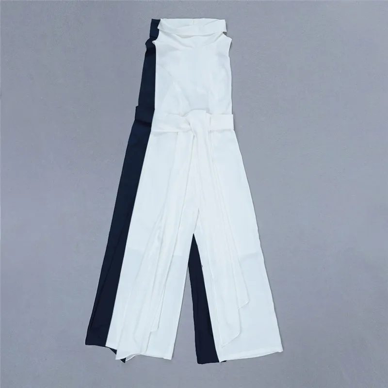 Высококачественные модные элегантные женские комбинезоны с круглым вырезом