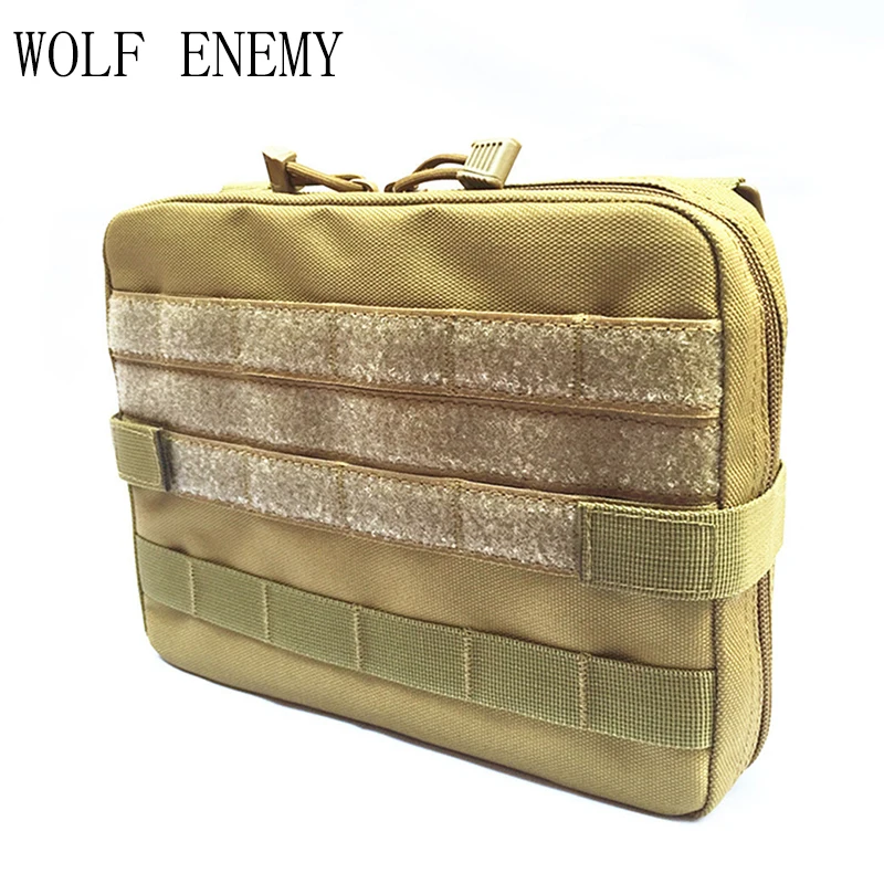Sand Тактическая Сумка Molle, нейлоновая, черная, тактическая сумка, большой органайзер для журналов, универсальный телефонный медик, поясная сумка, EDC, Molle, сумки - Цвет: Sand