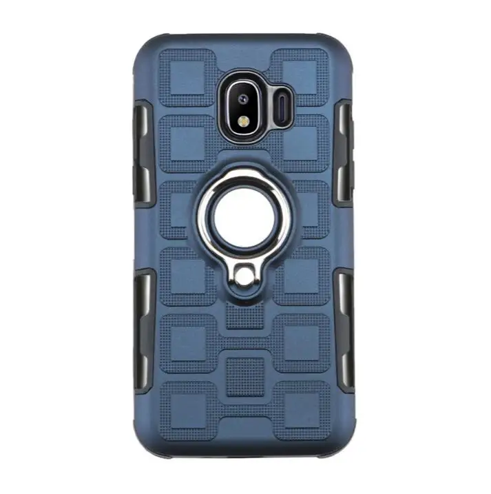 Royal Blue Чехол для samsung Galaxy J2 Силиконовый противоударный чехол для телефона для samsung J2 Pro J250F Броня задняя крышка чехол-подставка с кольцом - Цвет: Royal Blue