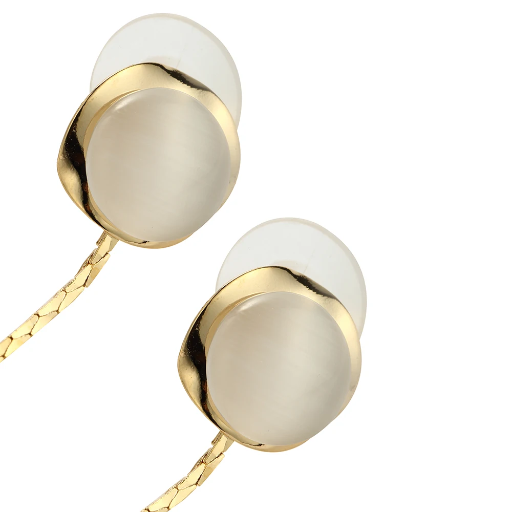 Women Long Dangle Drop Earrings with Opal Stone Chains and AAA+ Cubic Zirconia Zircon Trendy Style High Quality |