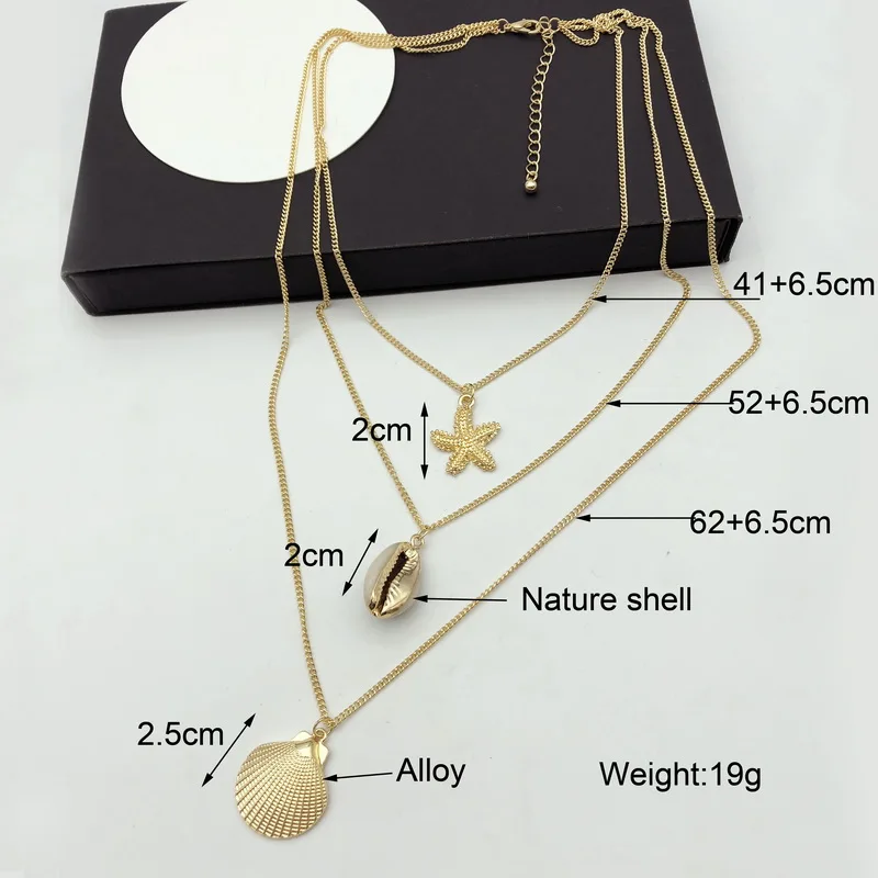 TOTASALLY/брендовые модные мутицепные ожерелья с подвеской в виде раковины морской