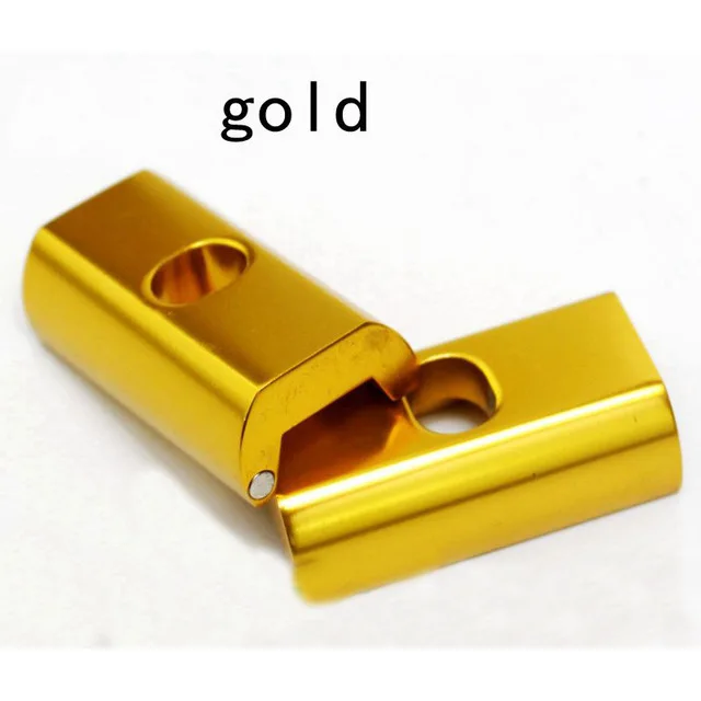 C gold 1 пара Aceoffix петля зажим пластина с магнитом+ Петля зажимной рычаг для велосипеда Brompton магнит c пряжкой 31 г - Цвет: C gold