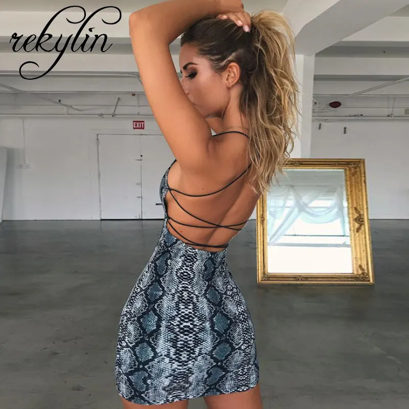 2019 Сексуальная крестообразная повязка спинки Bodycon платье для женщин без рукавов