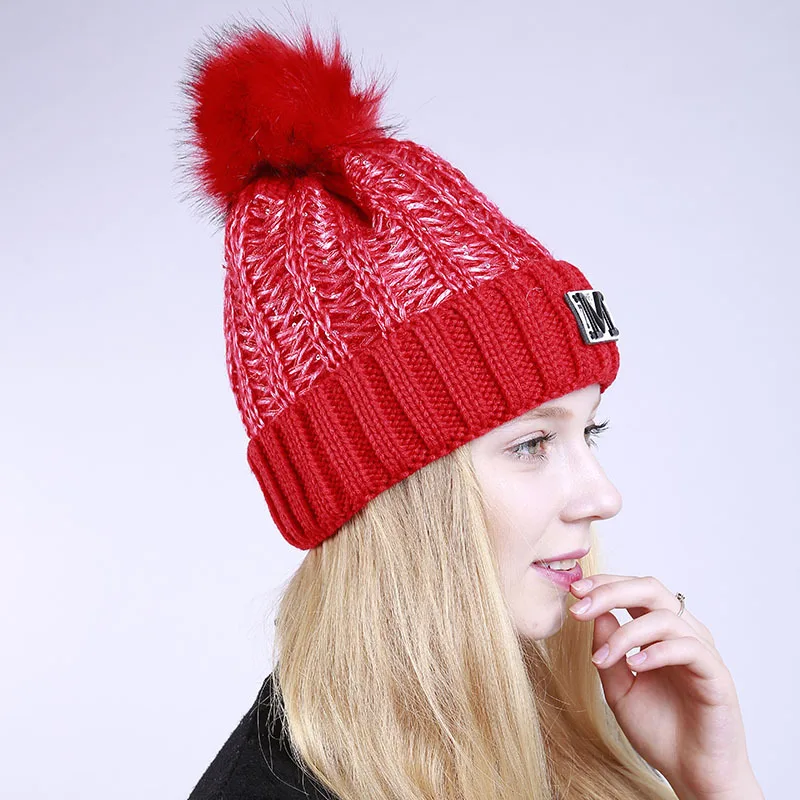Skullies шапки бини женские зимние теплые известный бренд шапочка мех одежда модные
